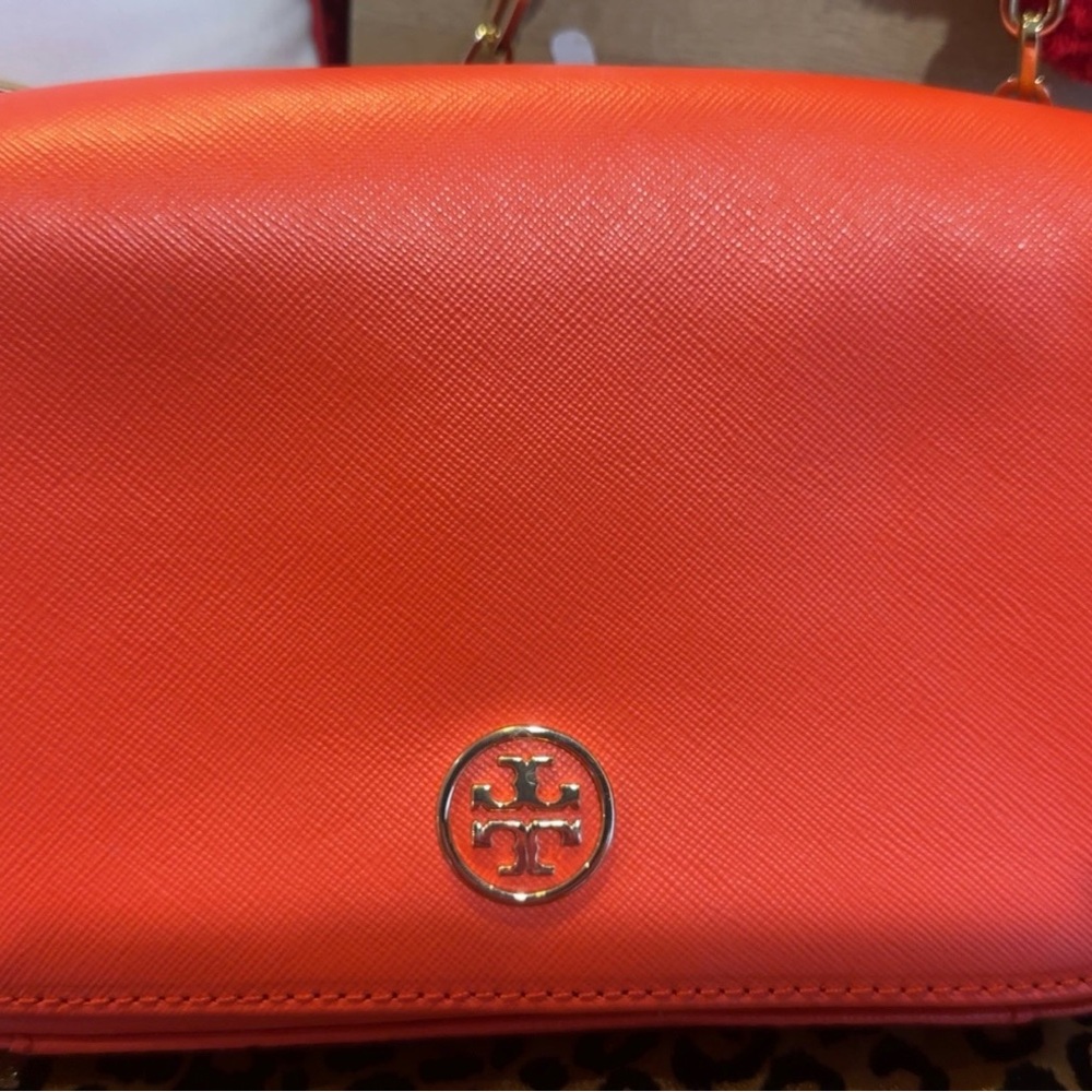 Tory Burch Vibrant Orange Crossbody Bag - Picture 3 of 14
